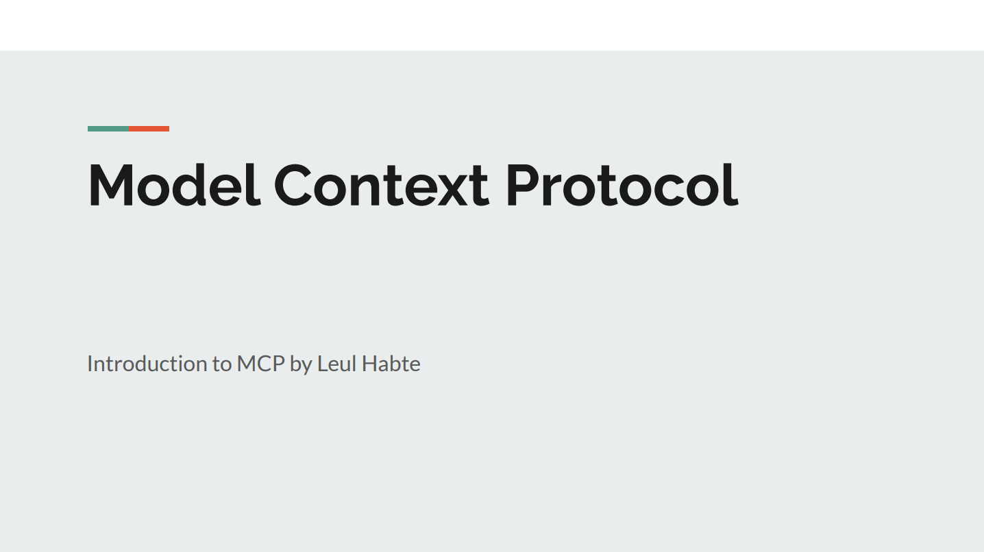 Model Context Protocol (MCP)